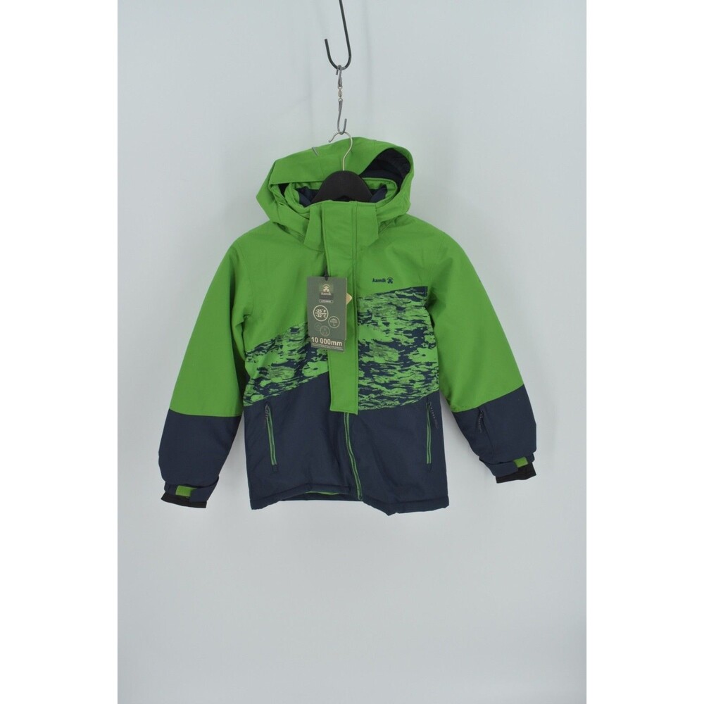 Kamik Size 10 Boys Jax Winter Ski Jacket NWT Meteor Midnight Green Blue